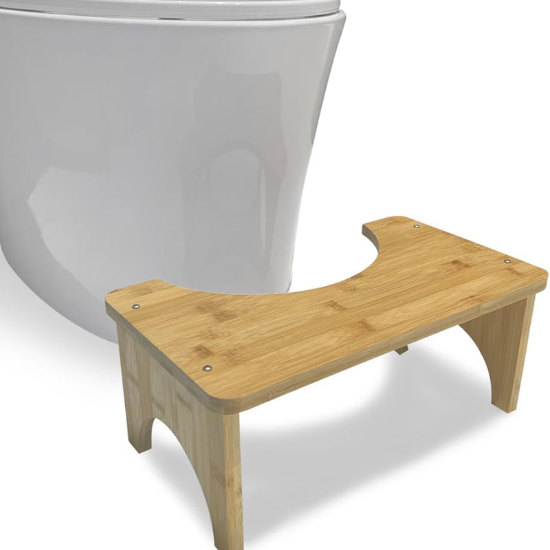 Bamboo Toilet Poop Stool for Bathroom