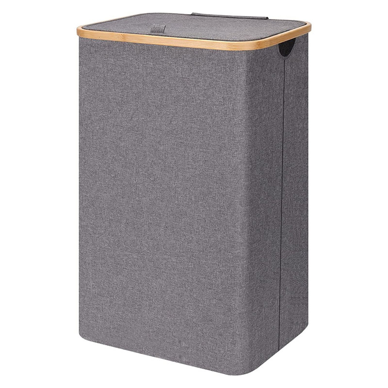 Large Laundry Basket with Bamboo Handles Clothes Hamper