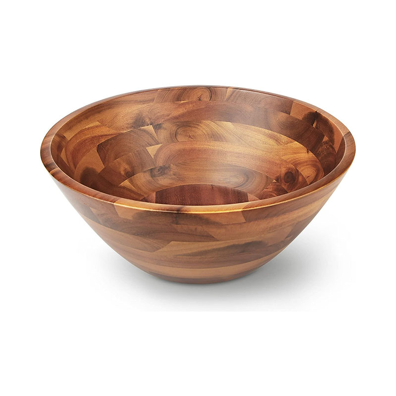 Large Acacia Wood Fruit Bowl