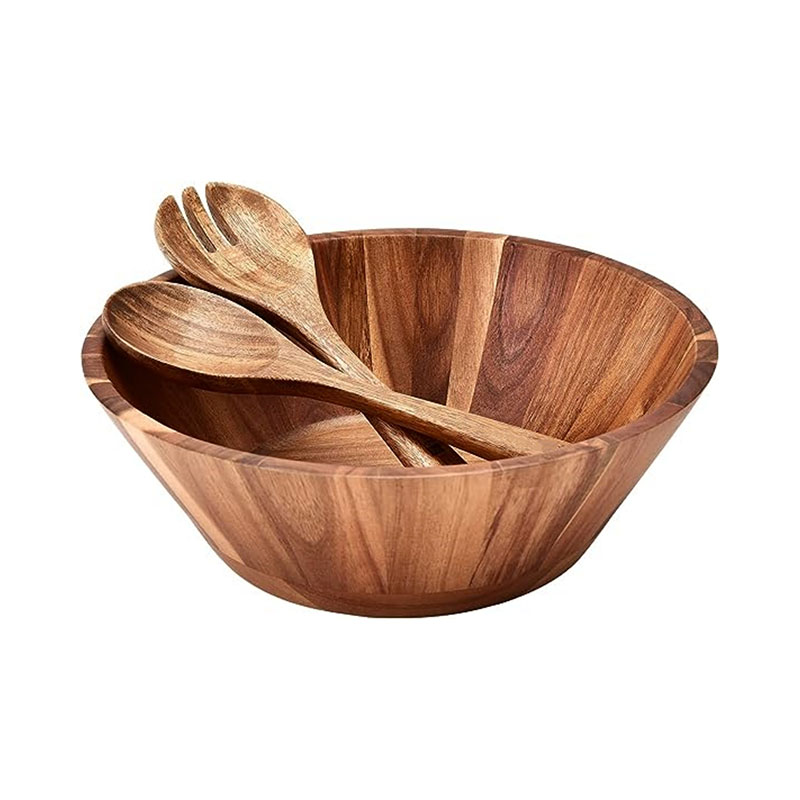 Acacia Wood Serving Bowl for Fruits or Salads