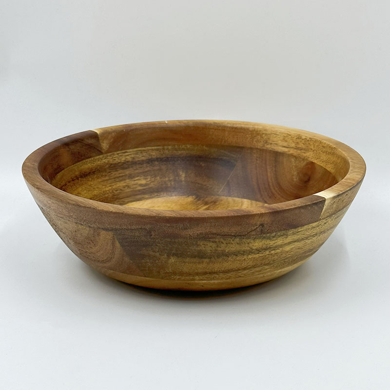 Durable Wooden Fruit Salad Bowl