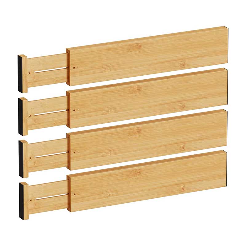 Adjustable Bamboo Drawer Divider Organizers