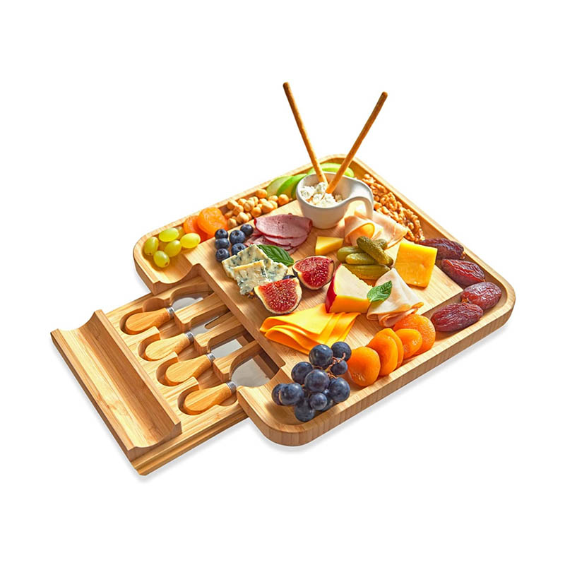 Bamboo Cheese Board Set Cutting Board