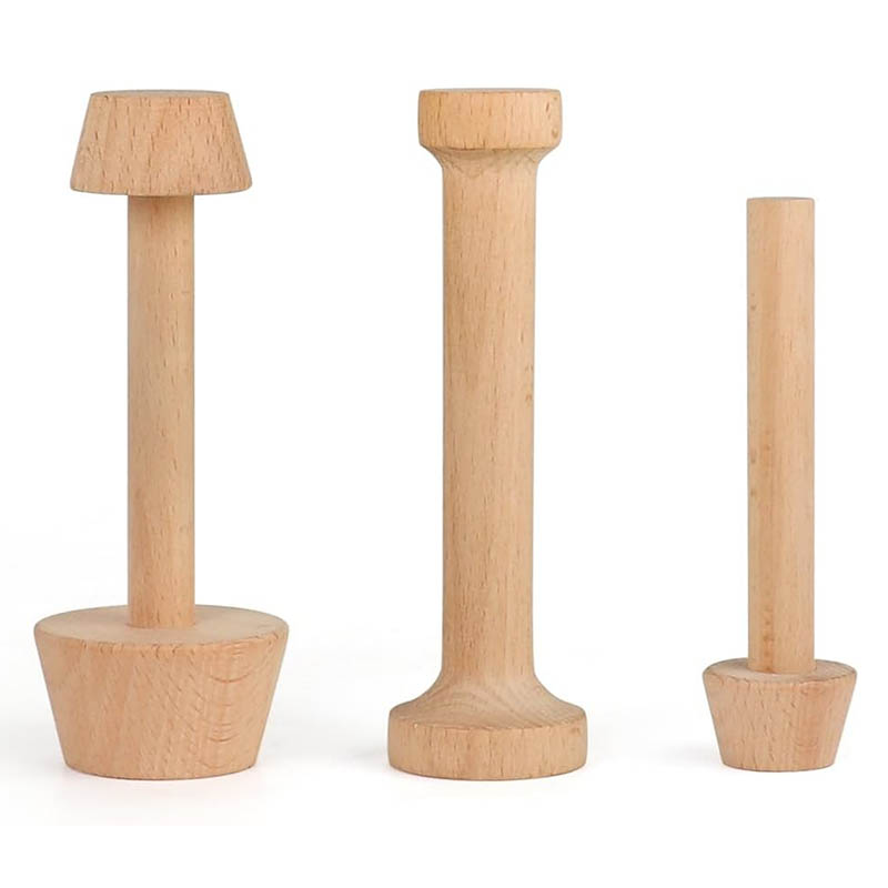 Wooden Tart Tamper Set Cake Egg Tart Mold Baking tool