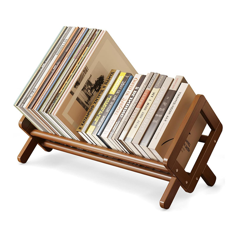 Desktop Bookshelf Bamboo Book Rack Shelf Organizer