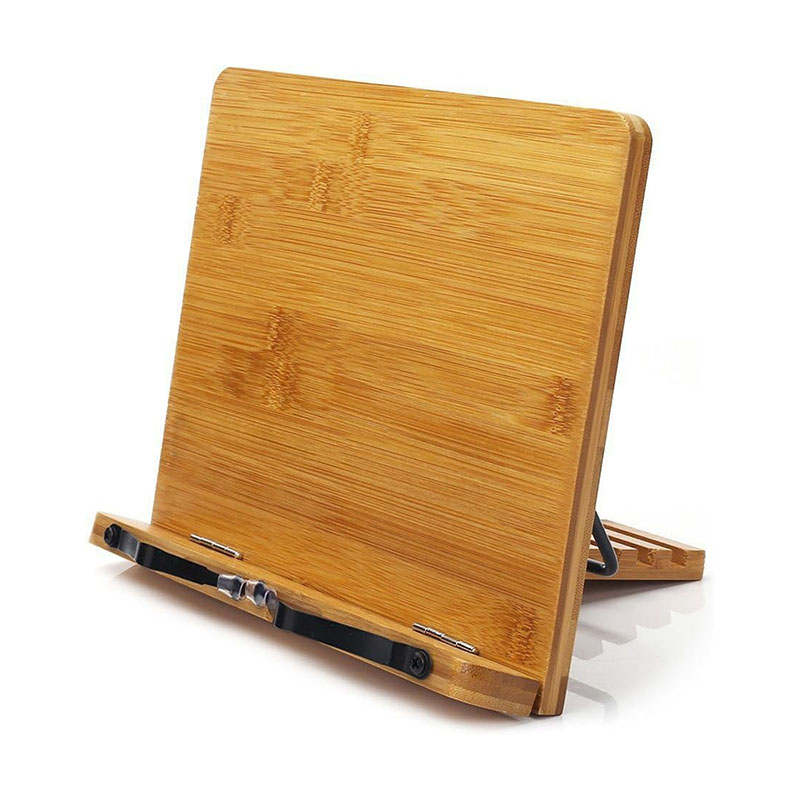 Adjustable Bamboo Book Stand for Reading