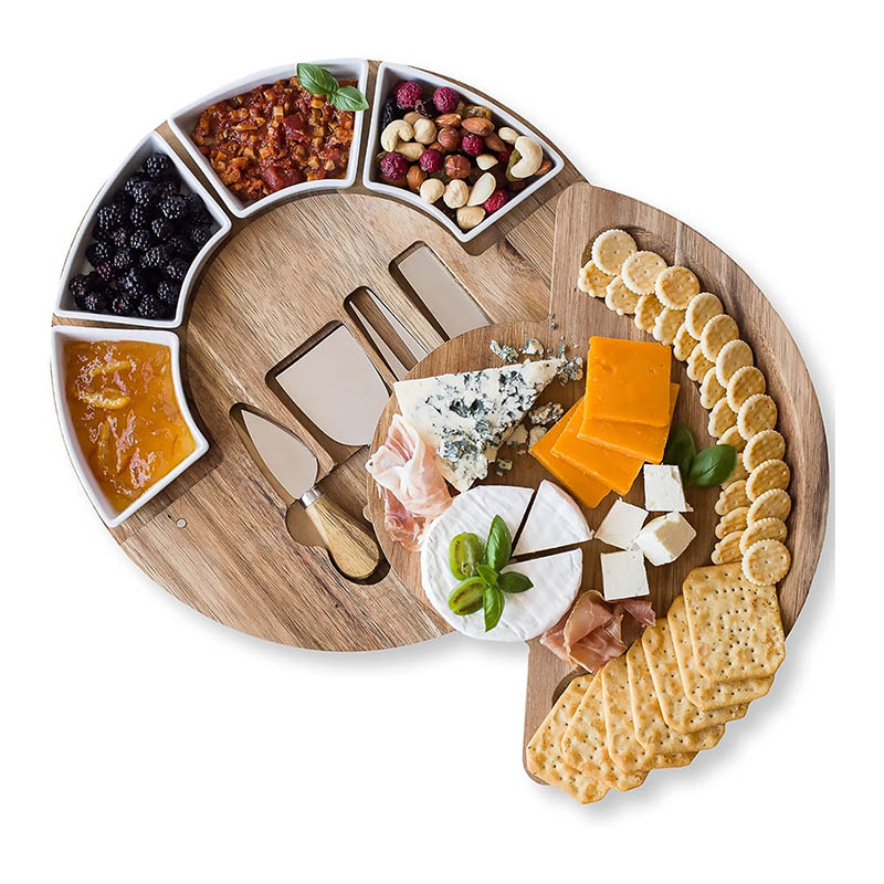 Charcuterie Cheese Board and Platter Set Acacia Wood
