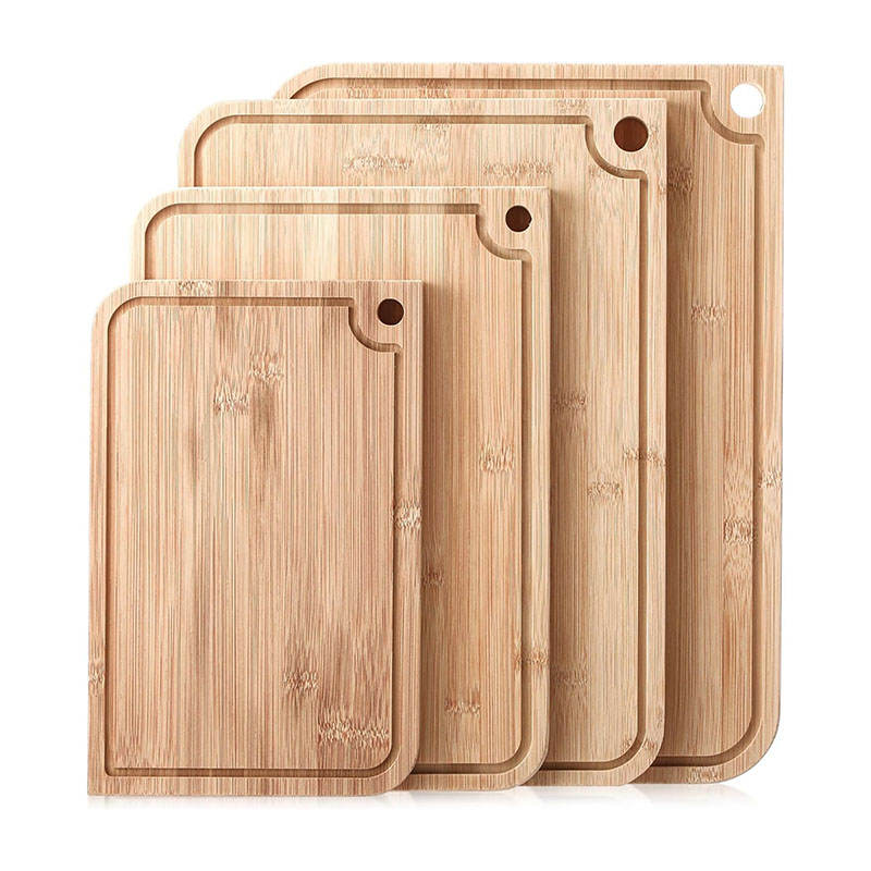 Bamboo Cutting Board with Juice Groove for Serving