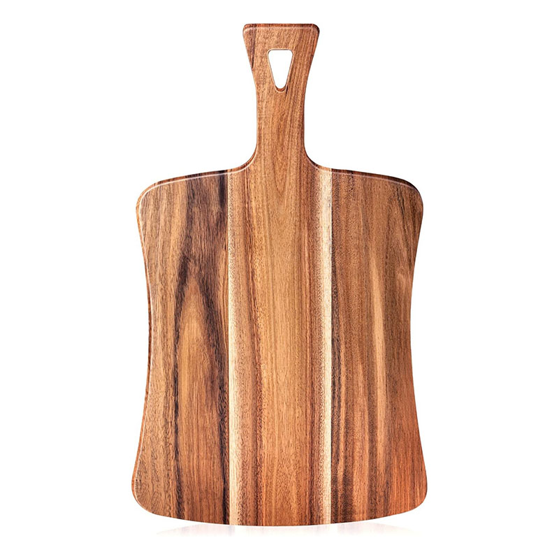 Acacia Wood Cutting Board with Handle for kitchen