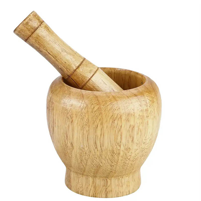 The unique charm of a wooden grinder in a modern kitchen