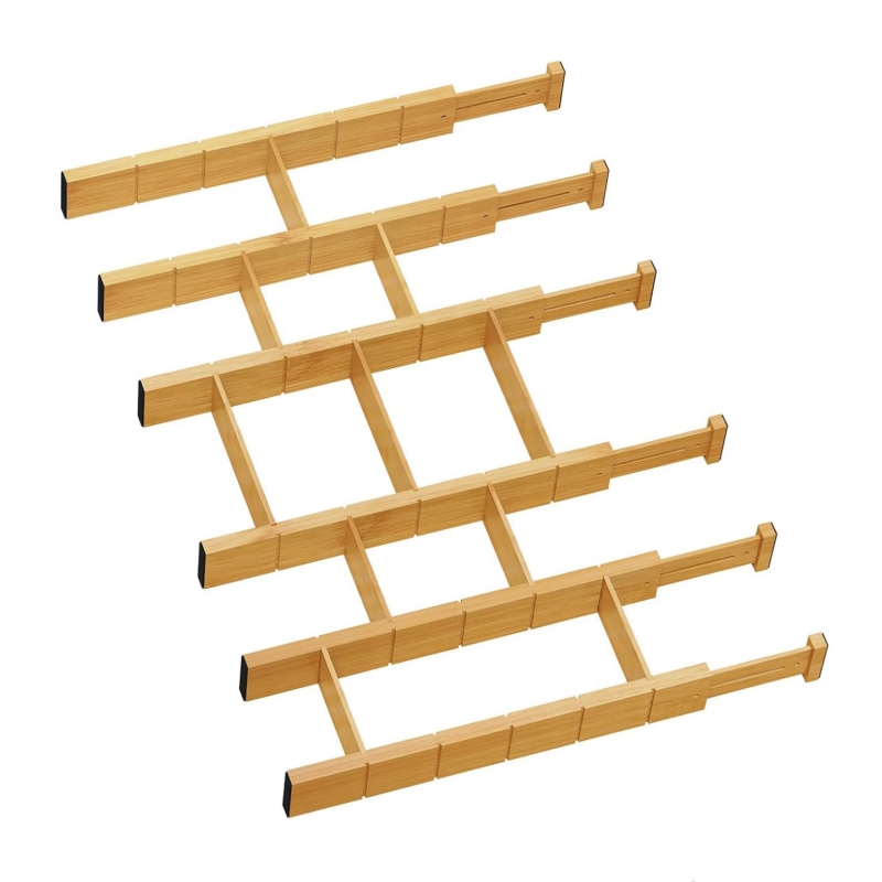 Bamboo drawer dividers are suitable for a variety of home environments