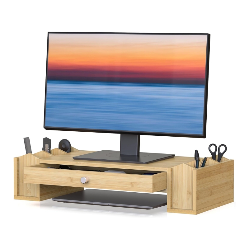 Bamboo desktop stands are essential accessories for modern offices
