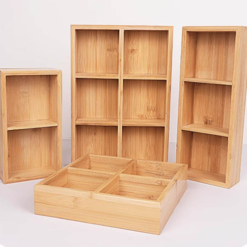 Office bamboo storage boxes are suitable for the needs of various office Spaces
