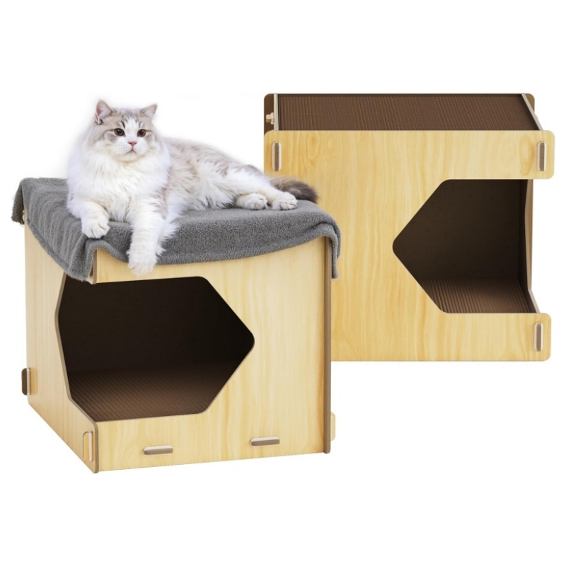 Give your beloved pet a warm wooden pet house