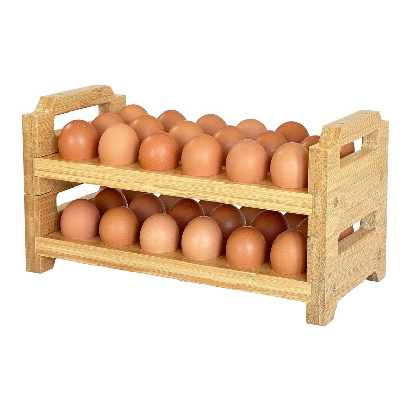 Bamboo egg tray of environmental protection materials and pollution-free advantages