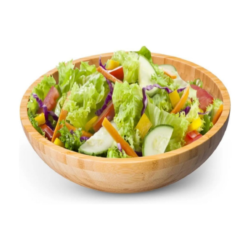 The bamboo salad bowl perfectly combines traditional and modern design