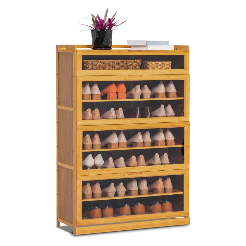 How can a bamboo shoe cabinet make your home feel warmer