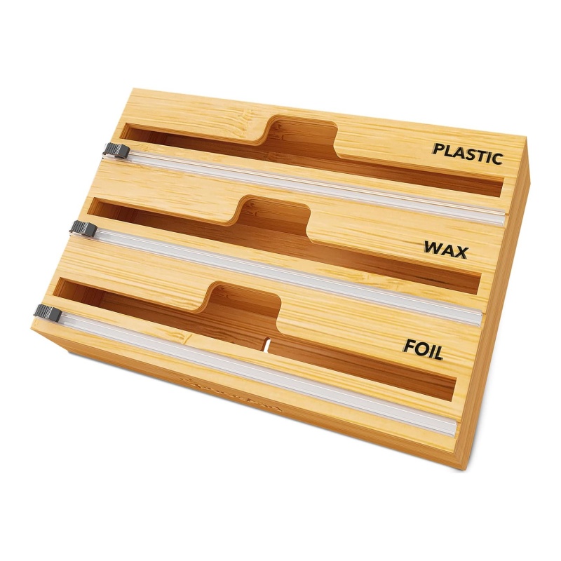 High quality bamboo plastic wrap cutter is an environmentally friendly choice