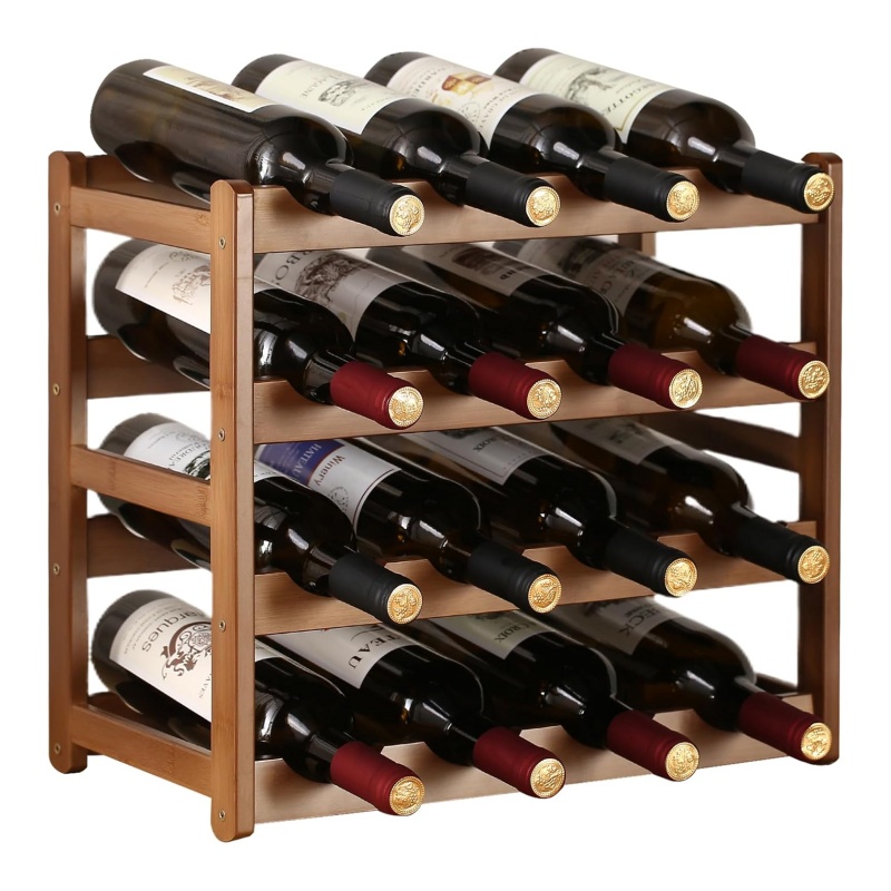Wooden wine bottle storage racks make home decoration more stylish
