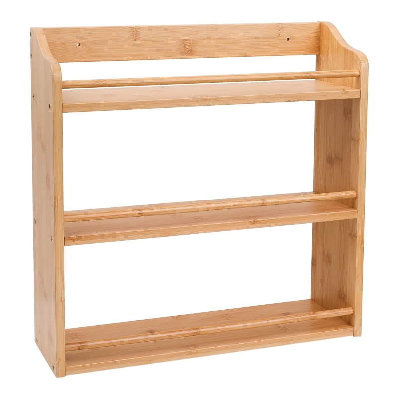 The multiple uses of bamboo shelves make the home neater