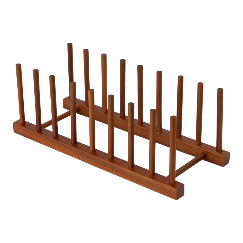 Optimize the kitchen space and storage function with a wooden draining rack