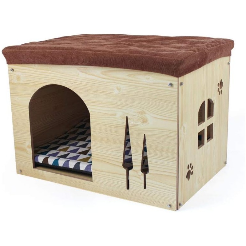 How can wooden cat and dog houses improve the quality of life for pets