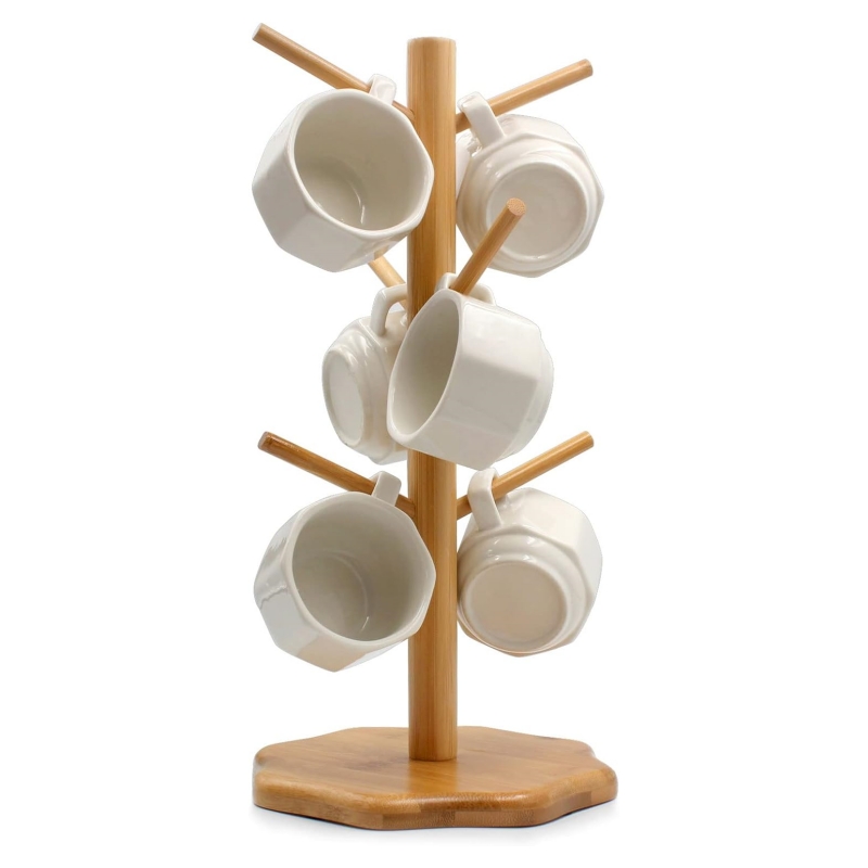 The design concept of bamboo cup holders is combined with traditional craftsmanship