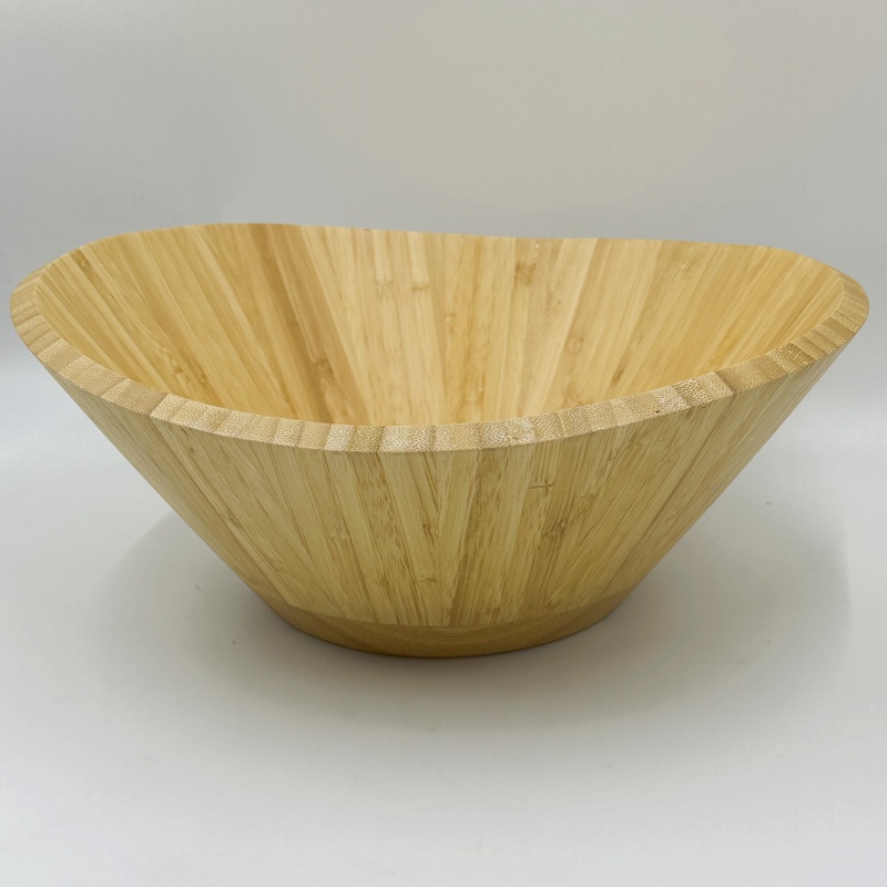 Enjoy a healthier food time with a bamboo salad bowl