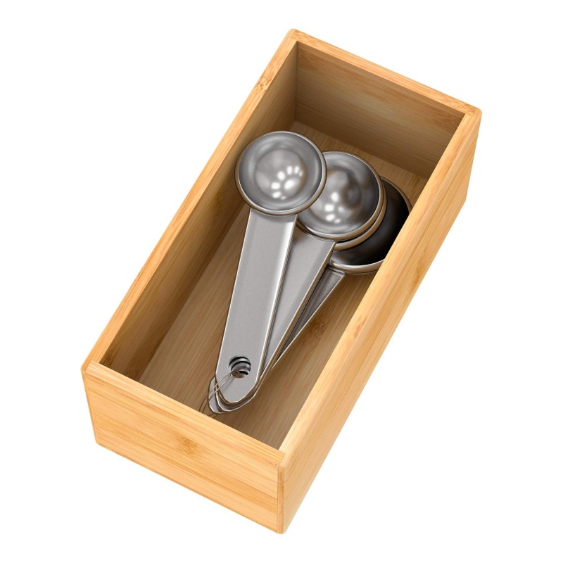 Choosing bamboo tableware storage boxes makes the kitchen more organized