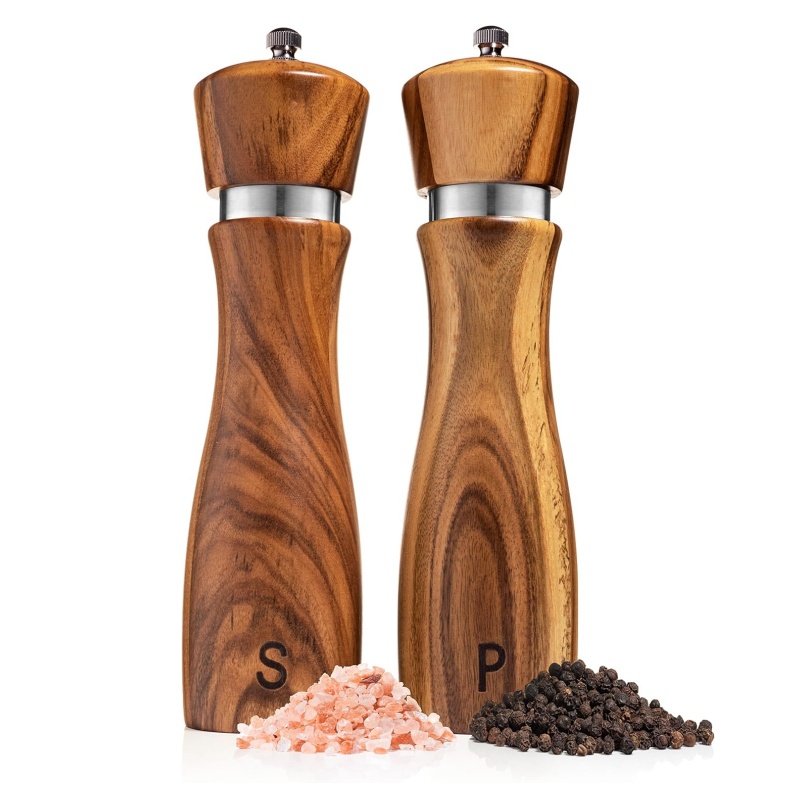 A practical and beautiful wooden pepper grinder is a must-have