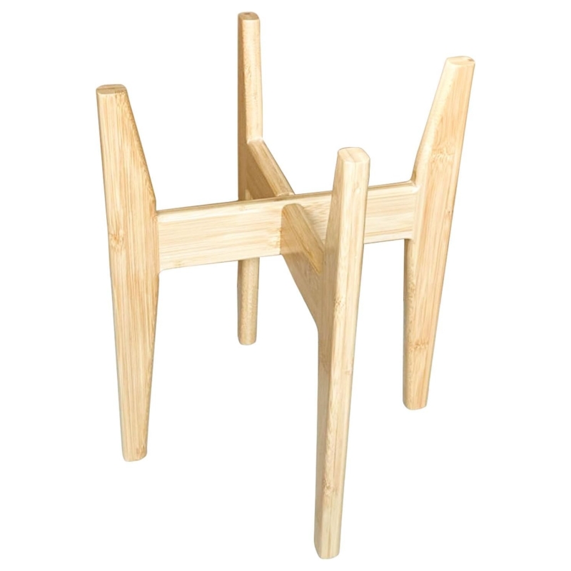 The application and matching skills of bamboo plant racks on balconies