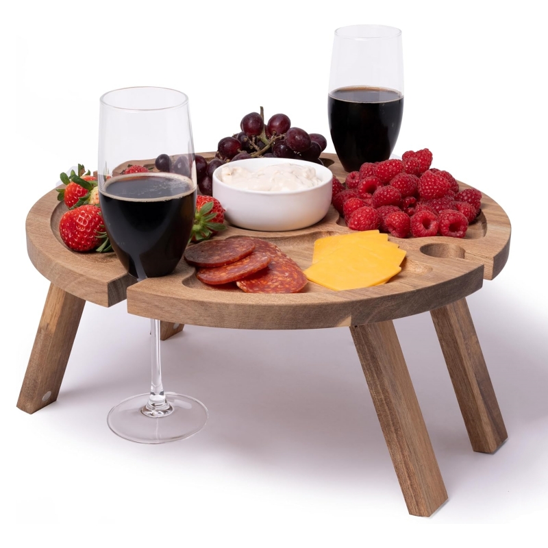 The wooden folding table makes your life more orderly