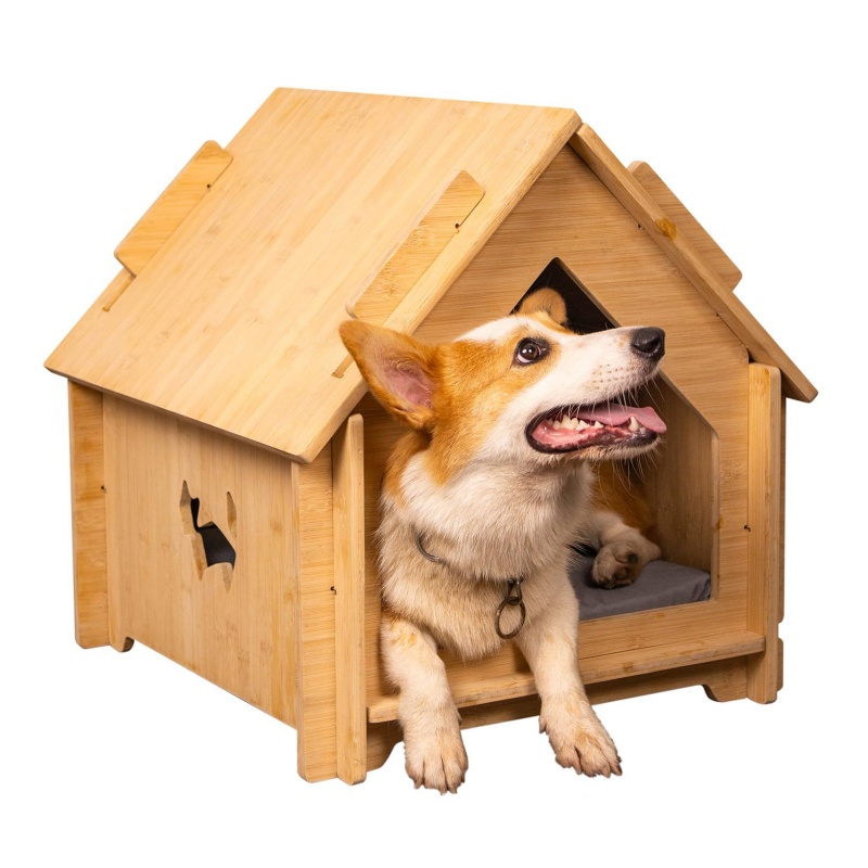 Bamboo and wooden cat and dog beds are ideal choices for pets to rest