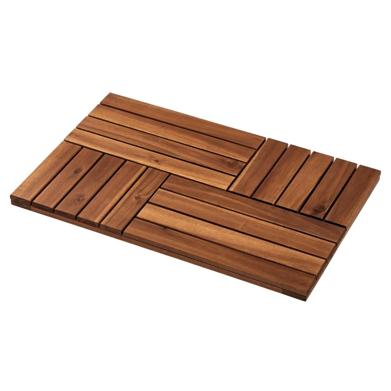 The eco-friendly choice of wooden bathroom mats make your home healthier