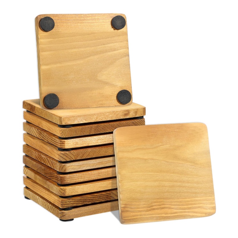 Comparison of the advantages and disadvantages of bamboo and wood coasters with other materials