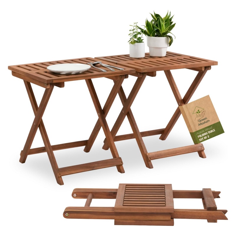 A bamboo picnic table can enhance your outdoor activity experience