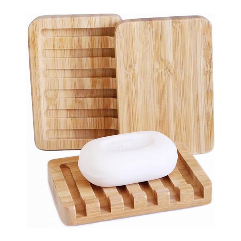 Bamboo soap boxes are natural and bring a healthy lifestyle