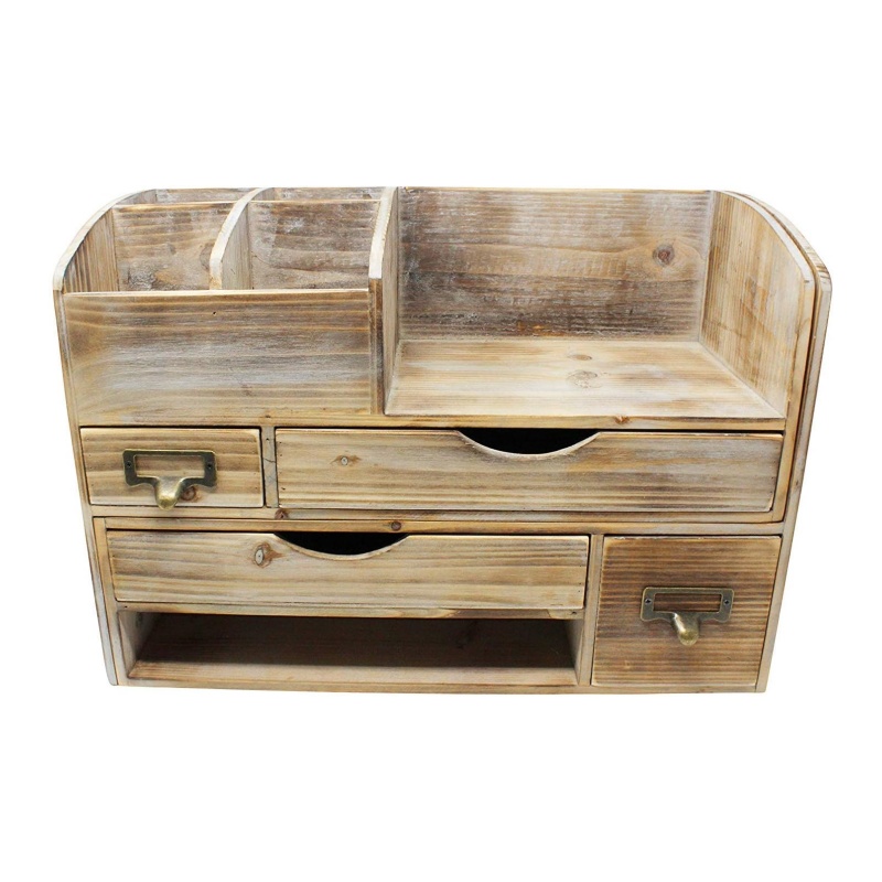 The exquisite wooden desktop storage helps you improve work efficiency