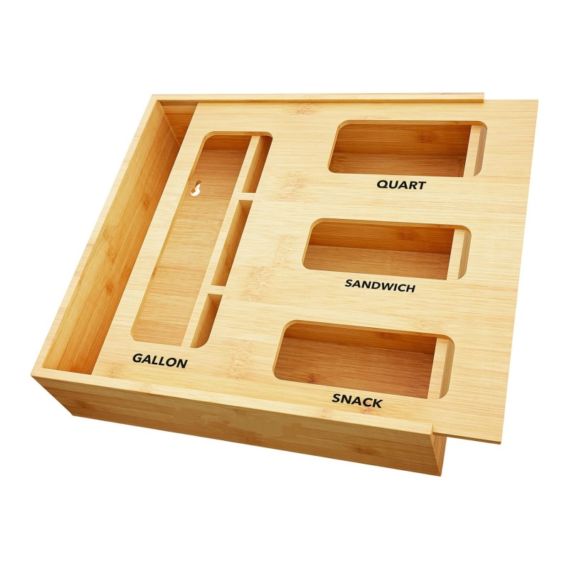 Bamboo garbage bag storage boxes make life more convenient