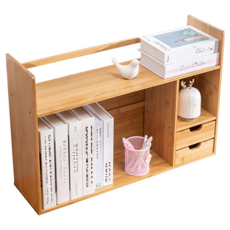 Bamboo simple bookshelves are the best choice for modern home storage