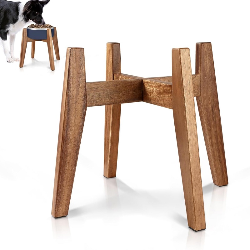 Wooden pet feeders allow pets to enjoy a green and healthy life