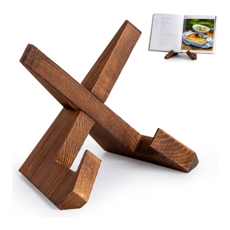 Wooden bookstand is not only a tool for holding books, but also the texture of the desk