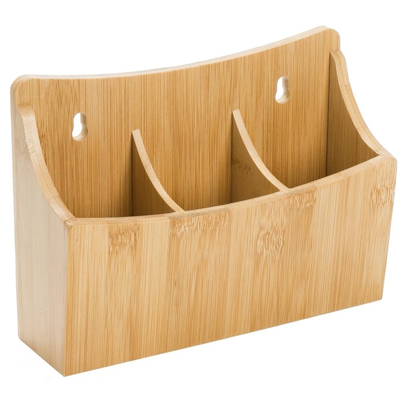 Bamboo utensil holders keep the kitchen countertop from being messy