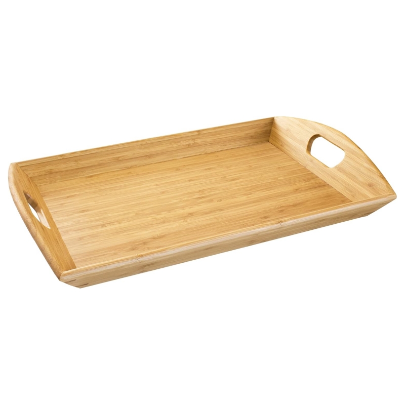 The bamboo tray is both good-looking and practical