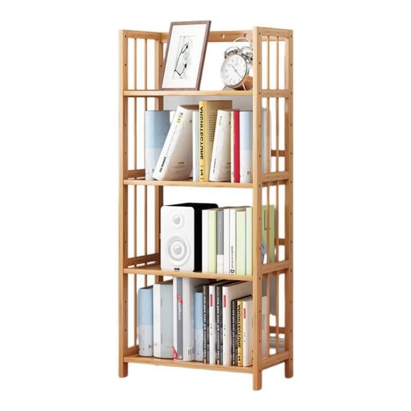 Bamboo bookshelves are not only for holding books but also can decorate life