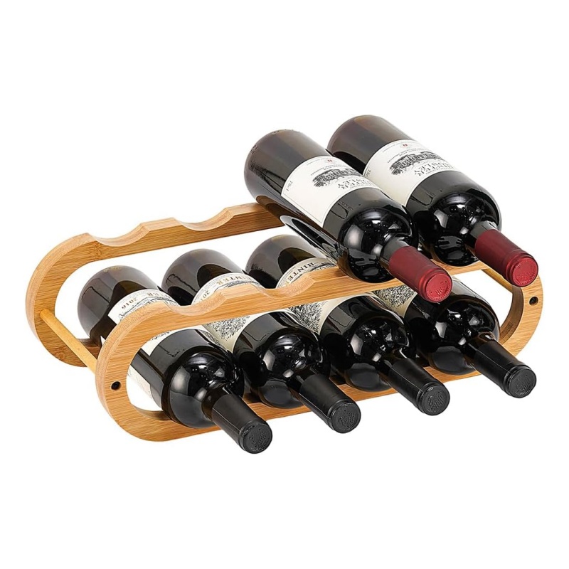 The unique charm and practical functions of handcrafted bamboo wine racks