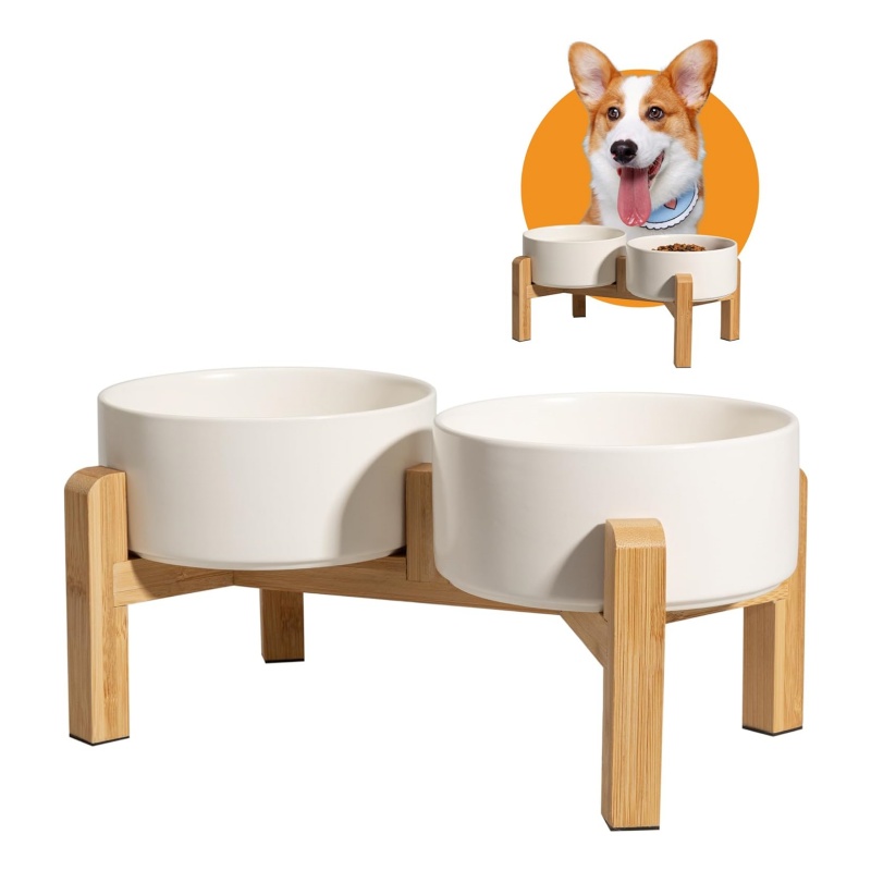 Bamboo pet feeders offer pets a natural and comfortable experience