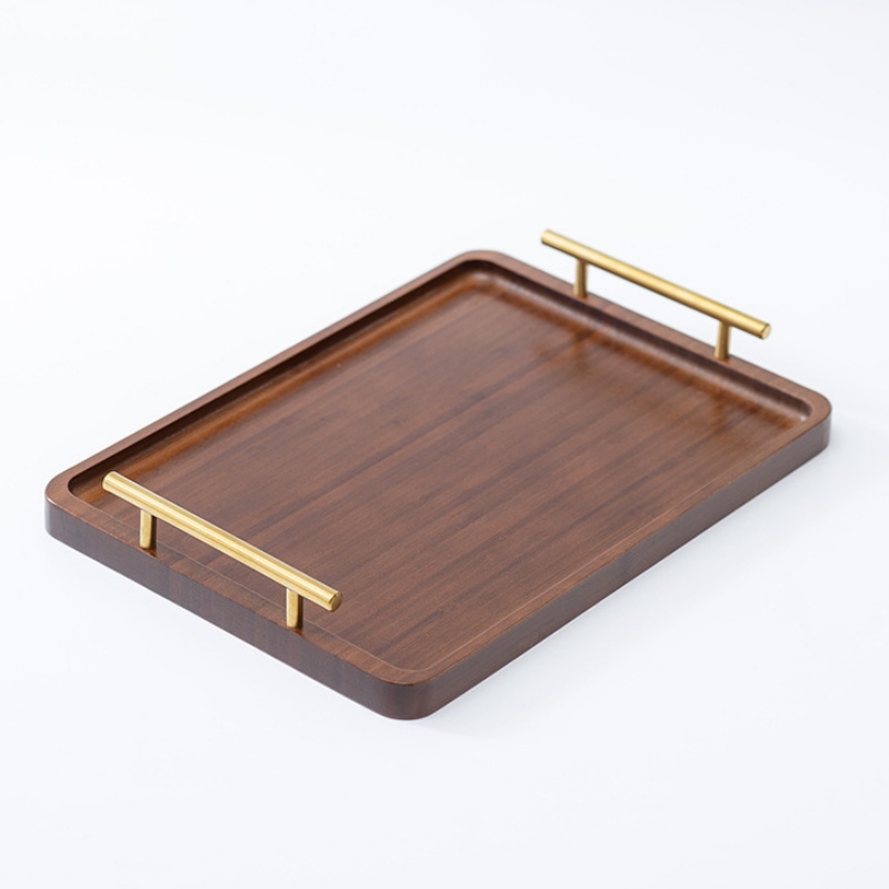 Choose wooden trays to add a touch of warmth to your home