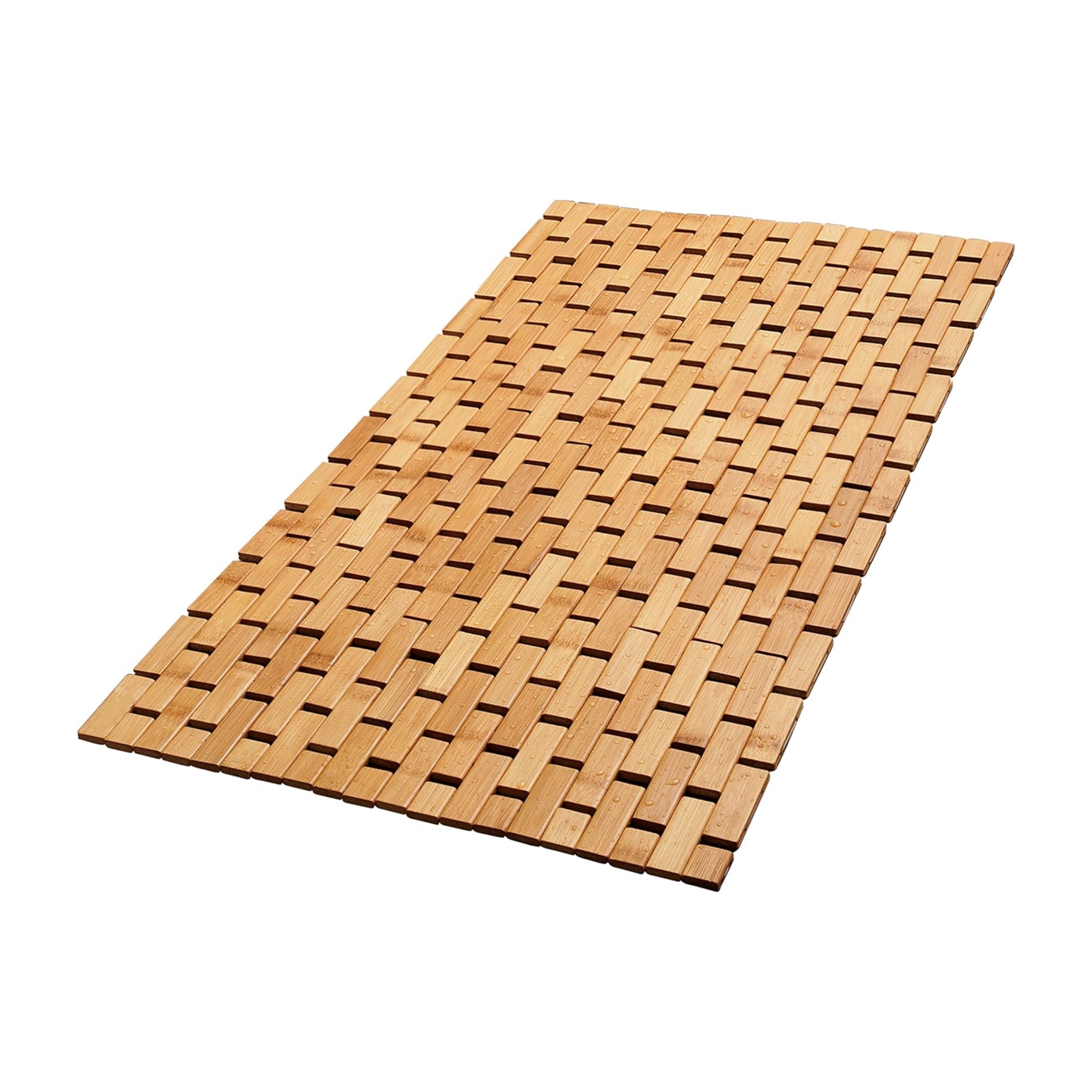 Foldable Bamboo Bath Mat for Bathroom Accessories and Decor