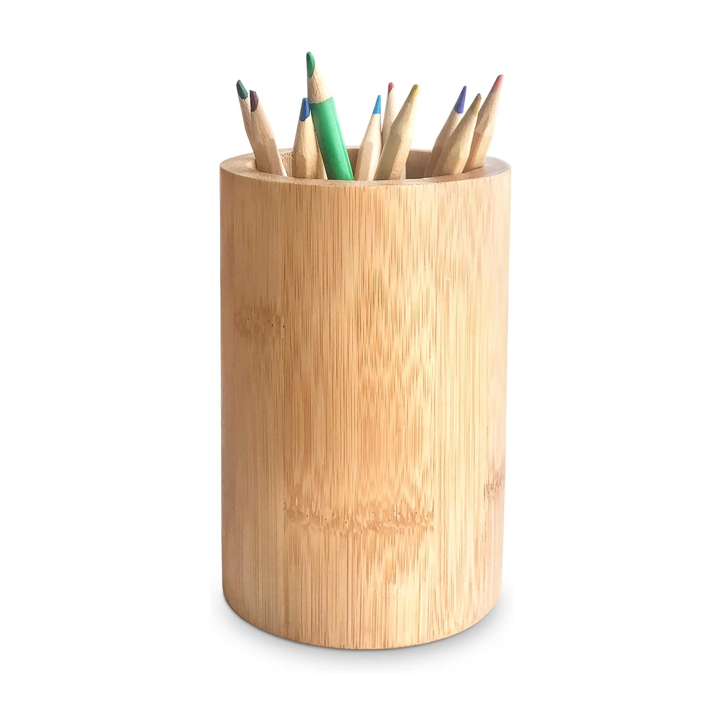 Bamboo Pen Holder Cylinder Tooth Brush Chopstick Holder